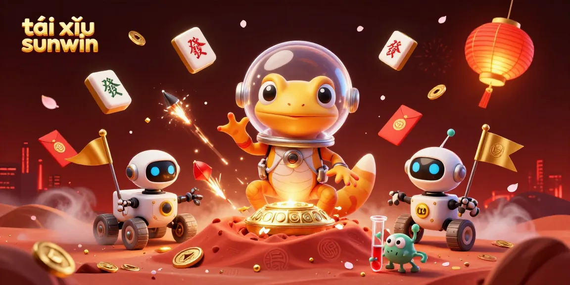Experience exciting tài xỉu sunwin action with fantasy elements in this 3D illustration.